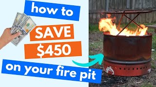 450 Smokeless Fire Pit for 20 🔥 no weld DIY fire pit from a single barrel [upl. by Hillard]