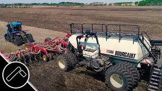 Bourgault Drill Seeding in Saskatchewan [upl. by Bergwall773]