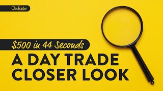 500 in 44 Seconds A Closer Look into this Day Trade [upl. by Ennaillij]