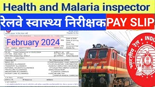 Railway Health Inspector Salary slip  Basic  Dearness allowance  TA  Gross salary [upl. by Appolonia]