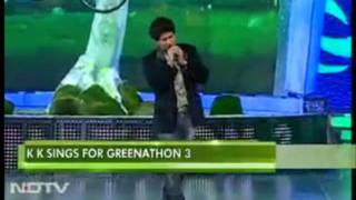 KK singing Pyaar Ke Pal at NDTV Greenathon 3mp4 [upl. by Rochester705]