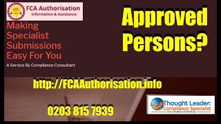 6 What Are FCA Authorised Persons FCA Approved Persons [upl. by Ahsienaj]