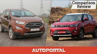 Ford EcoSport vs Mahindra XUV300 Comparison – Autoportal [upl. by Letsyrhc]