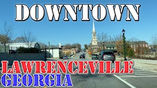 Lawrenceville  Georgia  4K Downtown Drive [upl. by Lodge997]