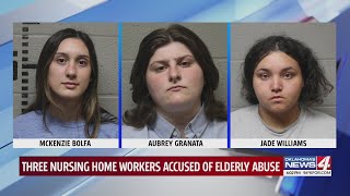 Three nursing home workers accused of elderly abuse [upl. by Nallak]