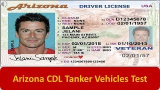 Arizona CDL Tanker Vehicles Test [upl. by Aikimat961]