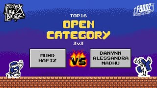 Muhd Hafiz VS Danynn Alessandra amp Madhu  Open Cat Top 16  Flex ē Beatz [upl. by Dawkins]