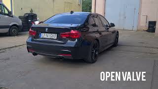 BMW 320ix LCI • B48 F30 engine sound • active 3quot turboback • sound check • exhaust valve • dzwięk [upl. by Annoerb]