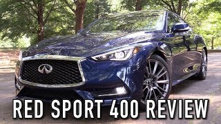 2018 Infiniti Q60 Red Sport 400 Start Up Test Drive amp In Depth Review [upl. by Hgielrac]