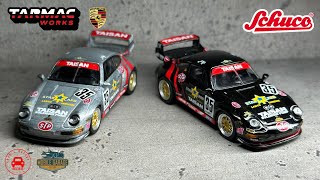 164 Schuco x Tarmac Works Collab64 Porsche 911 GT2 Taisan 保時捷 Chase Car [upl. by Starr]