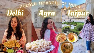 DELHI AGRA JAIPUR Tour golden triangle of India Complete Guide in detail with Itinerary amp Budget [upl. by Nosemyaj]