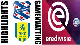 SC Heerenveen vs RKC Waalwijk 11 Samenvating  Eredivisie 20242025 [upl. by Janaye]