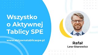 Webinar Aktywna Tablica SPE Bez Tajemnic Rafał LewStarowicz [upl. by Einattirb]