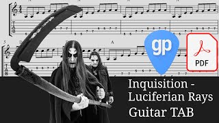 Inquisition  Luciferian Rays Guitar Tabs TABS [upl. by Schwab]