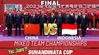 Indonesia vs China  Final Suhandinata Cup 2024 [upl. by Knute]