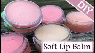 How To Make Soft Lip Balm 💋DIY Glitter Lip Gloss from Scratch [upl. by Arded]