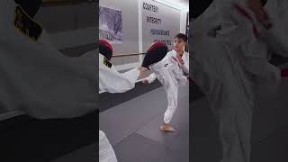 Combo of the Week 2 Alternate  taekwondo kicking shorts [upl. by Jessika449]