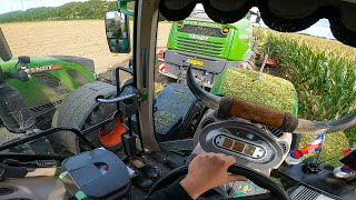 Cab View  SPECIAL Fendt 828 Vario  Mais Silage [upl. by Orodoet]