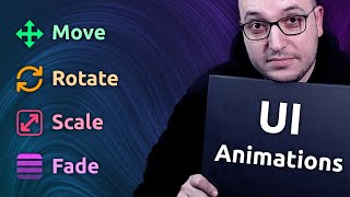 How to create UI animations  UI Animator  How to create a UI in Unity  Part 3  Doozy UI Manager [upl. by Eyllek333]