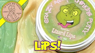 Crazy Aarons Lizard Lips Exclusive Thinking Putty [upl. by Aihsekin]