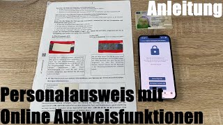 Personalausweis mit Online Ausweisfunktionen freischalten einrichten auslesen amp benutzen Anleitung [upl. by Ssur]