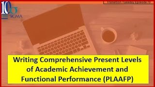 Present Levels of Academic Achievement and Functional Performance Episode 70 [upl. by Neyugn]