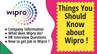 Wipro Company Information  Wipro Recruitment 2021  About Wipro Details  How to get Job in Wipro [upl. by Dranek]