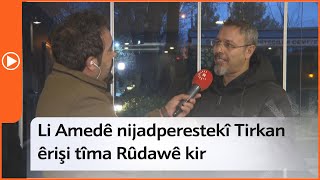 Li Amedê nijadperestekî tirkan êrişi tîma Rûdawê kir [upl. by Silda]