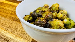 How to cook frozen Brussel sprouts in the air fryer in under 15 minutes [upl. by Maible]