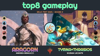 Aragorn vs Tymna amp Thrasios  Relic Fest 2024  R2  Duel Commander  EDH│MTG│bitzelberg [upl. by Aelhsa]