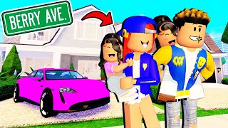 I Adopted SPOILED TWINS With My BOYFRIEND In BERRY AVENUE RP Roblox Berry Avenue Roleplay [upl. by Novoj]