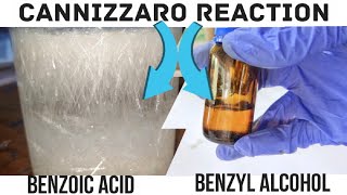 Cannizzaro Reaction  Benzyl alcohol and Benzoic Acid from Benzaldehyde [upl. by Anir]