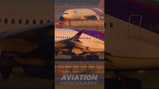 Thai Airways Airbus A350900 landing At Bangkok Suvarnabhumi Airport [upl. by Erika493]