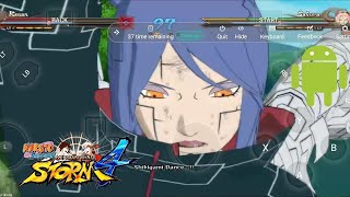 Naruto Ultimate Ninja Storm 4Android on starparks Konuichi girls konan vs sakura [upl. by Wadleigh]