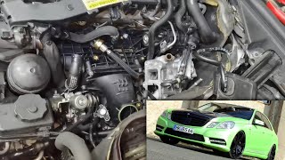 Mercedes E Class W212 EGR  THROTTLE BODY  INTAKE MANIFOLD REMOVAL STEP BY STEP [upl. by Slayton]