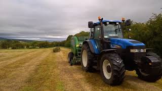 Baling in Mayo 2017  2x Balers amp Wilson Trailers [upl. by Alahs]