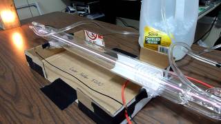 40 Watt CO2 Laser Tube  First Test [upl. by Eydie]