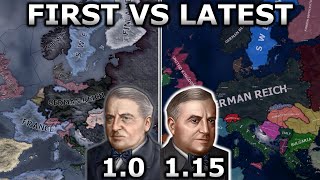 Oldest vs Newest HOI4 Version  Double Timelapse [upl. by Naugan162]