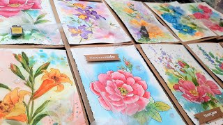 5 Watercolor Supplies You MUST Try Plus make 10 watercolor greeting cards using new amp old tools [upl. by Abate819]