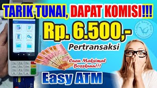 EASY ATM MESIN EDC Mini ATM KOMISI PALING GACORR ‼️ TARIK TUNAI DAPAT KOMISI 6500 😱  Wajib Coba❗️ [upl. by Nema]