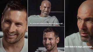 When Zinedine Zidane met Lionel Messi for an incredible interview [upl. by Wallache]