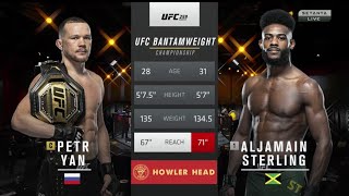 PETR YAN VS ALJAMAIN STERLING FULL FIGHT UFC 259 [upl. by Marela]