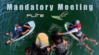 Mandatory Meeting efoil fliteboard liftfoils insta360x4 [upl. by Nauqyaj]