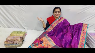 Makar Sankranti Special Sale Designer Paithani Organza Silk Saree [upl. by Aronas829]