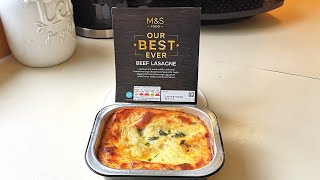 Our Best Ever Beef Lasagne  MampS Food  Food Review [upl. by Eileek]