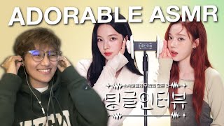 aespa KARINA amp WINTER on Tingle Interview ASMR Ver Reaction 🤭😂 🎧 RECOMMENDED [upl. by Clio]