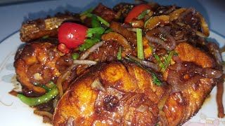 FISH SOY SAUCE RECIPE Resepi Ikan Tenggiri Masak Kicap [upl. by Tengdin]