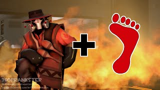 Foot Pyro Playing TF2 with one foot [upl. by Daile]