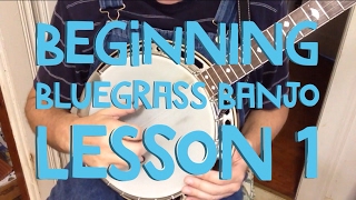 Learn to Play Bluegrass Banjo  Lesson 1 [upl. by Terle141]