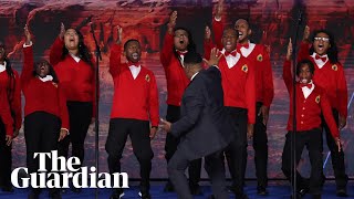 Gospel version of US national anthem receives standing ovation at Democratic convention [upl. by Chiaki]